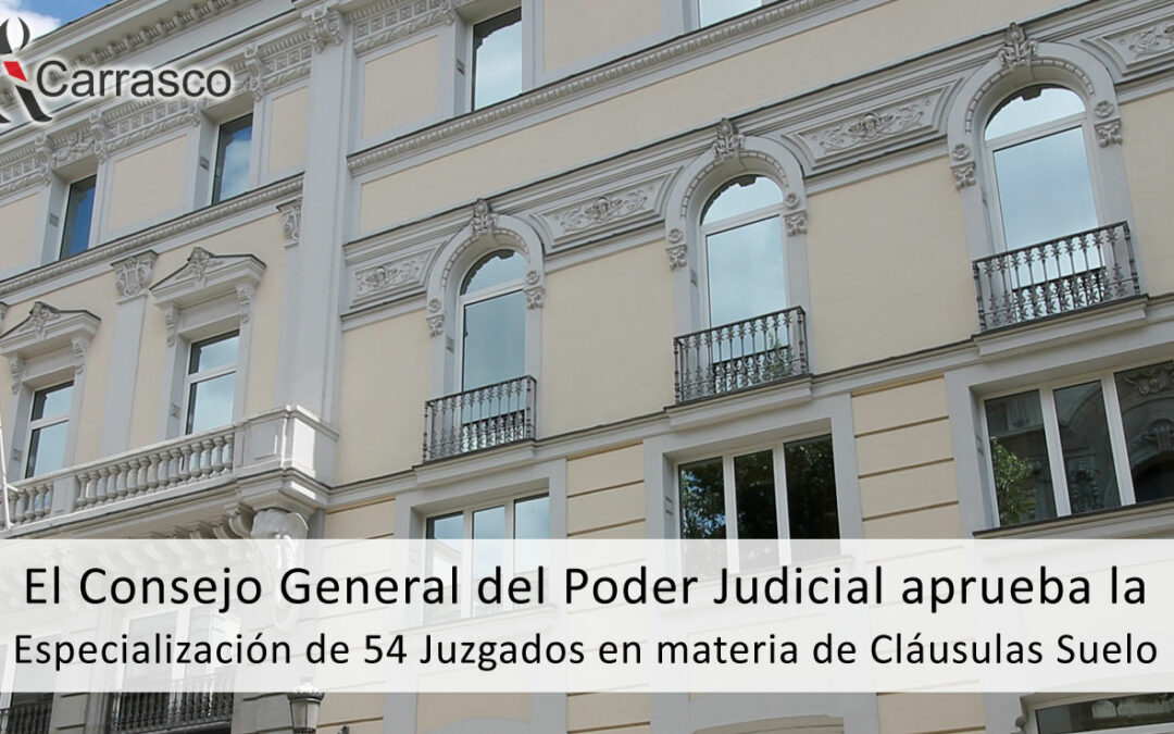 Juzgados especializados en cláusulas suelo